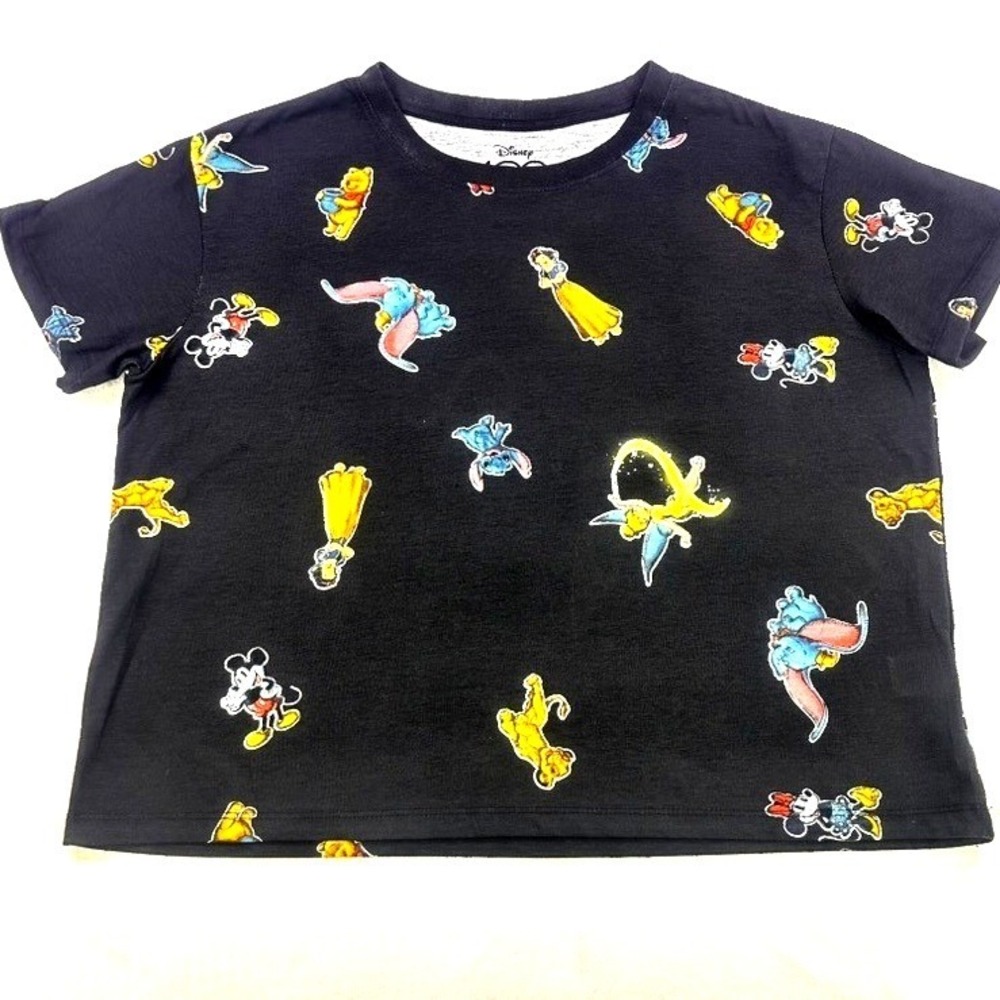 Disney Classic Characters Black‎ T-Shirt L NWOT